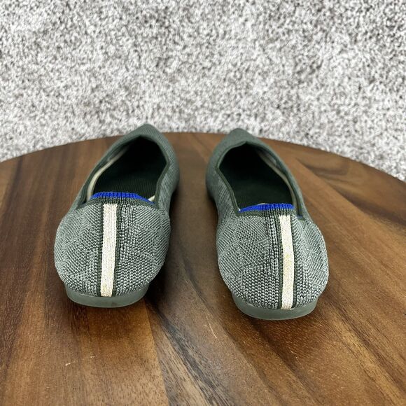 Rothy's The Loafer Women's Size 7 Safari Green Round Toe Flats Shoes Authentic - Picture 5 of 11